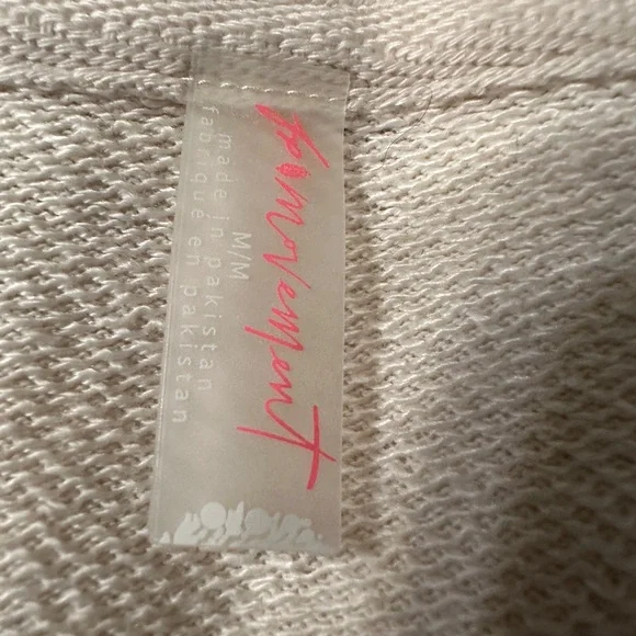Free People Movement Playbook Cream Cropped Hoodie - NWT - Size M - Picture 8 of 11